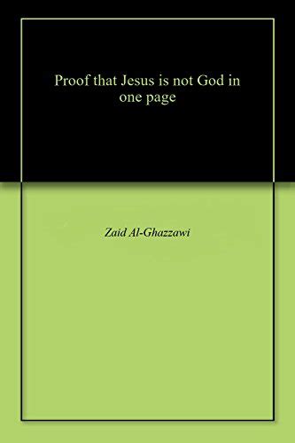 Amazon Co Jp Proof That Jesus Is Not God In One Page English Edition