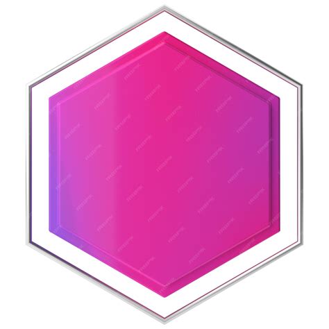 Premium Photo | Hexagon shape 3D illustration