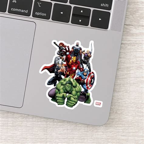 Avengers Classics Hulk Leading Avengers Sticker Zazzle Disney