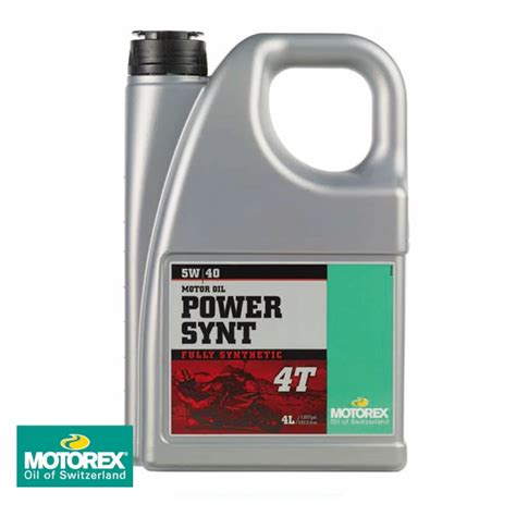 MOTOREX POWER SYNT 4 Takts Olie 5W 40 4 Liter GRATIS FRAGT