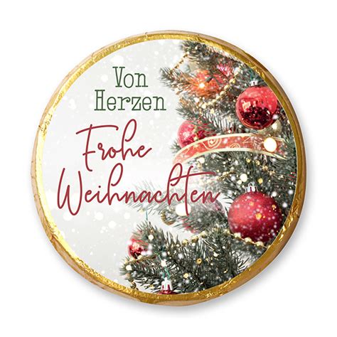 Von Herzen Frohe Weihnachten - Chocotaler - Chocolina Shop