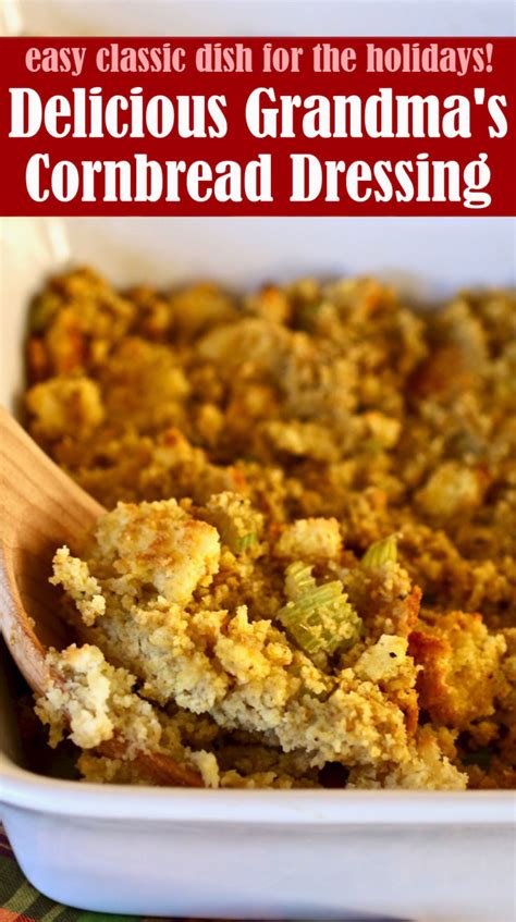 Delicious Grandmas Cornbread Dressing Reserveamana