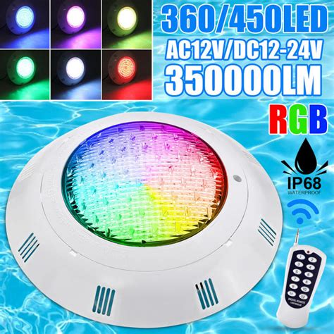 LED RGB Swimming Pool Light AC12V Underwater Waterproof IP68 Fountain