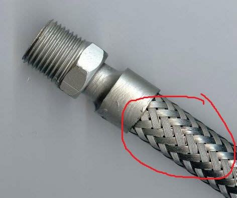 Metallic Flexible Braided Hose Materials And Textures Blender