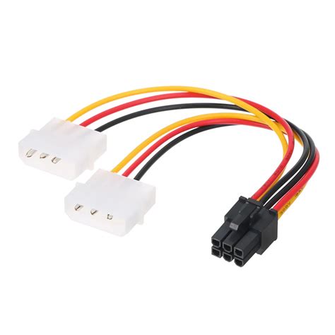 4p To 6p Power Cable Graphics Video Card 4 Pin Molex To 6 Pin PCI