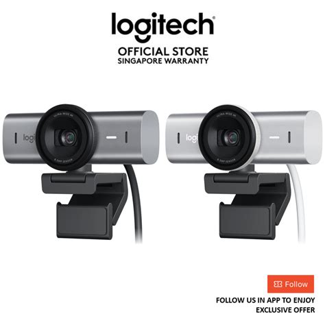 Logitech Mx Brio Hd Webcam Uhd Steaming Privacy Shutter Light