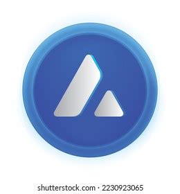 Avalanche Avax Crypto Logo Isolated On Stock Vector (Royalty Free ...