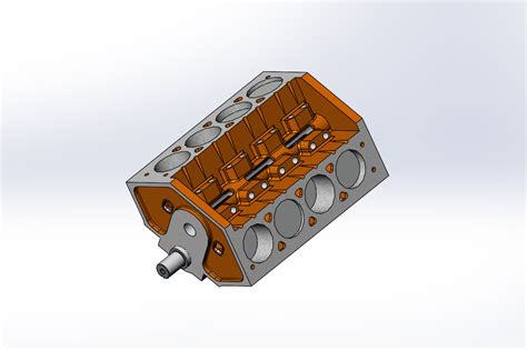 Free STL file Perfect Block Model V8 Engine 3D・3D print model to ...