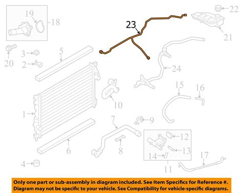 Brand New Oem Coolant Overflow Tank Hose 2013 2014 Ford Escape 2 0l Ecoboost Ebay