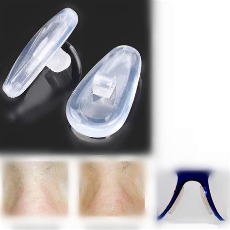 Anti Slip Adhesive Contoured Soft Silicone Eyeglass Nose Pads With