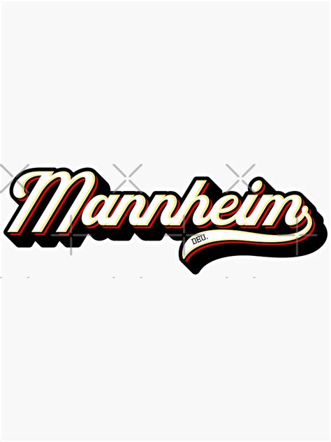 Mannheim Germany Sticker For Sale By Creativecaveman Redbubble