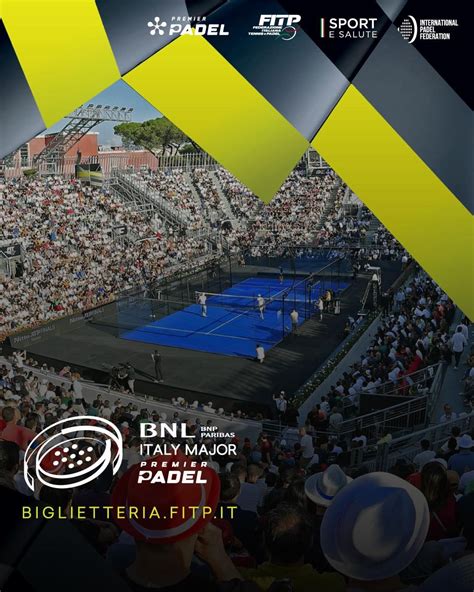 El Italy Major Premier Padel Se JugarÁ Del 8 Al 16 De Julio En Roma