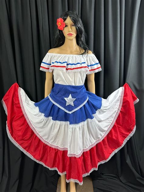 Puerto Rican Enchanting Cultural Heritage Adult Dress Etsy In 2024