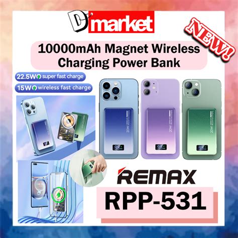 Remax Wireless Magnetic Transparent Portable Charger Powerbank Mah