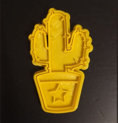 Download Stl File Cactus Cookie Cutter B • 3d Print Object ・ Cults