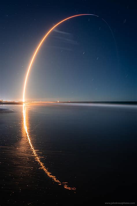 Interesting Photo Of The Day Falcon 9 Rocket Launch Long Exposure