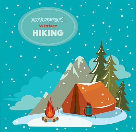 Best Winter Camp Illustrations Royalty Free Vector Graphics And Clip Art