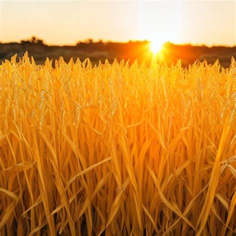 Premium Photo Golden Corn Field On Sunset Professional Photography