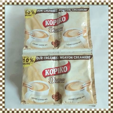 Kopiko Blanca Creamy Coffee Mix Twin Pack 58g X 10 Pcs Shopee Philippines