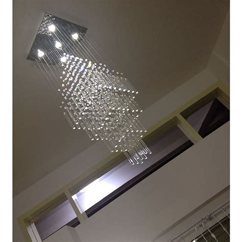 Lustre De Cristal Moderno Para Luz De Teto Para Escada Luzes De Escada