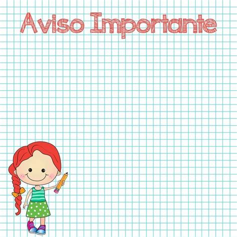 Aviso Importante Proyectos Para Preescolar Mensajes Para Ni Os