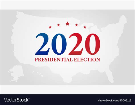 Presidential election 2020 background Royalty Free Vector