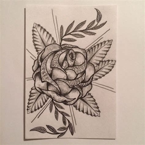 Rose tattoo sketch / Drawing / Tattoo idea by - Ranz | Tattoo sketches, Sketch book, Art tattoo