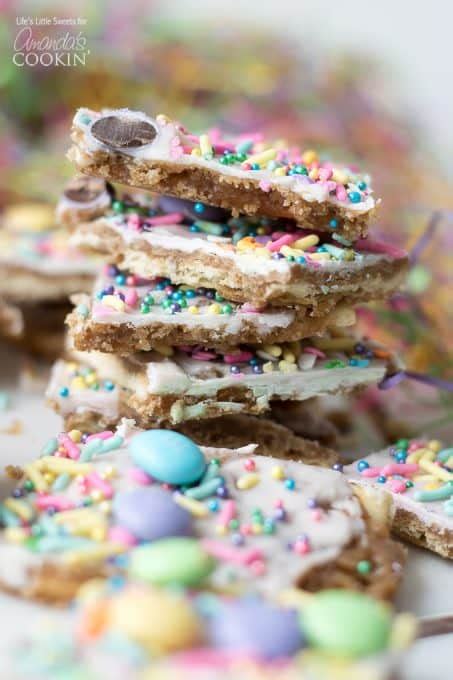 Easter Crack A Fun Easter Themed Saltine Toffee Recipe