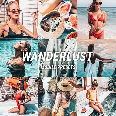 Wanderlust Lightroom Mobile Presets Summer Travel Tropical Ocean Bright