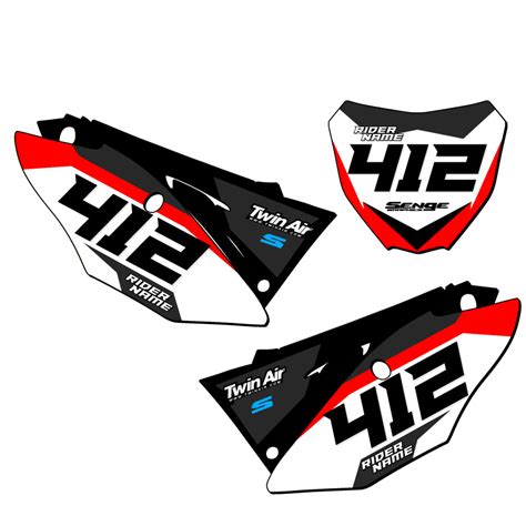 Crf R Sg Custom Mx Number Plates Senge Graphics Kit Compatible