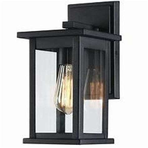 Lnc Modern Black Rectangle Outdoor Wall Lantern Sconce Light