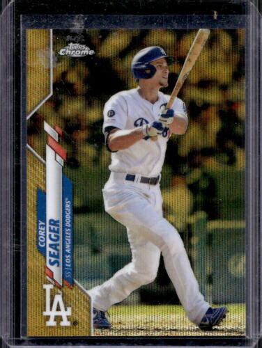 2020 Topps Chrome Corey Seager Gold Wave Refractor 08 50 Dodgers EBay