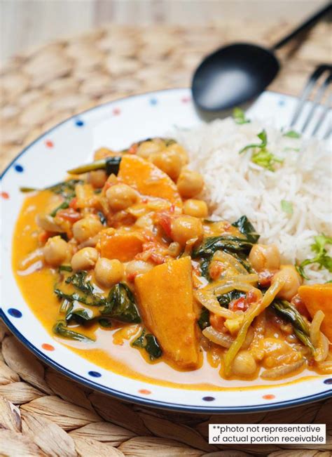 Sweet Potato Chickpeas And Spinach Curry Vegan Serves 2 Cookin1