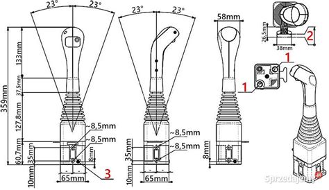 ROZDZIELACZ 80L JOYSTICK 1P ZESTAW 3 SEK DO TURA 8053 Solec