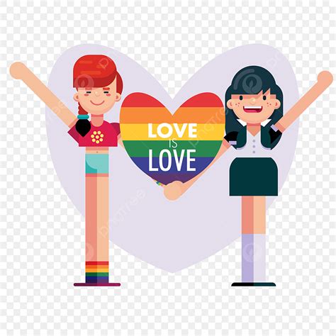 Gay Pride Clipart Hd Png Pride Month Placards Png Two Lesbian Gay Girl