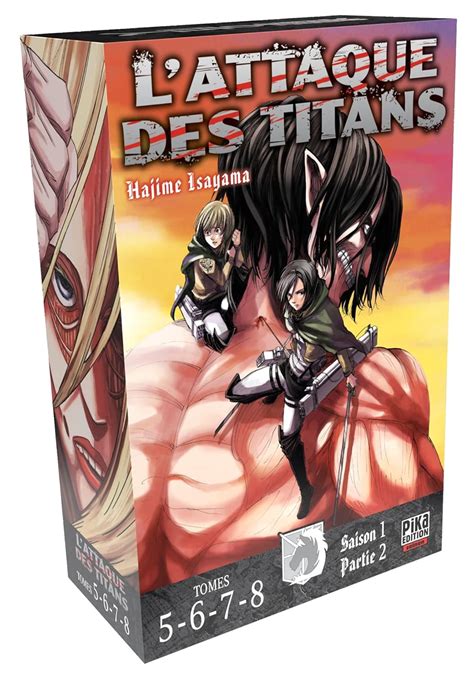 Lattaque Des Titans Coffret T05 à T08 Coffret 4 Tomes Isayama Hajime Isayama Hajime