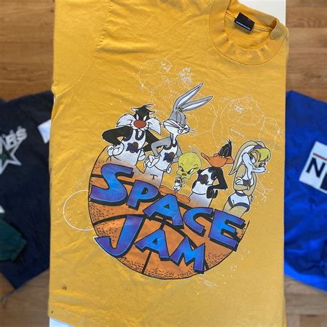 Vintage Vintage 1996 Warner Bros Looney Tunes Space Jam T Shirt Grailed