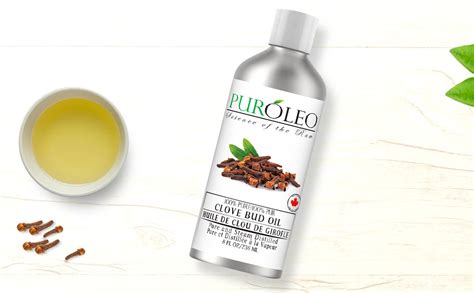 PUROLEO Clove Bud Essential Oil 8 Fl Oz 236 ML Packed In Canada 100