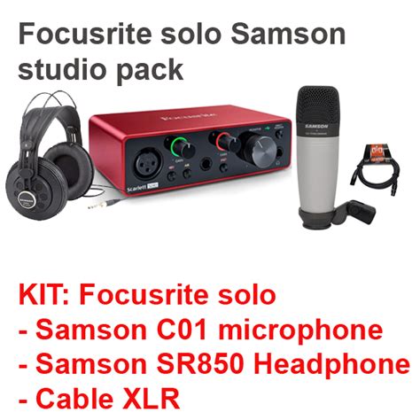 B N B Kit Thu M Focusrite Scarlett Solo Studio X Usb Audio