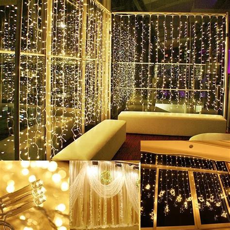 Kmashi 10pcslot 3mx3m 300 Led Curtain Lights Led String Lights