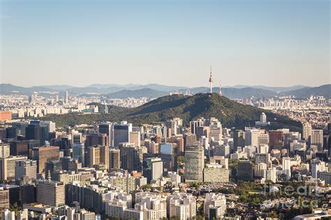 Aerial View Of Seoul South Korea Capital City Photograph By Didier Marti