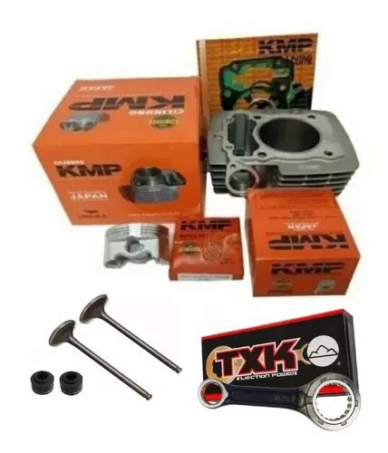 Kit Cilindro Crf 230 Kmp Biela Txk E Valvula Parcelamento Sem Juros