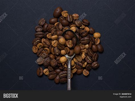 Coffee Beans On Black Image & Photo (Free Trial) | Bigstock