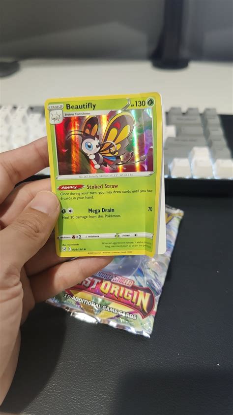 I bought a booster box off eBay and just opened a pack to find the rare ...