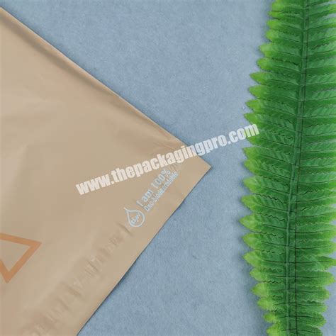 Custom Nude Biodegradable Compostable Eco Friendly Apparel Packaging
