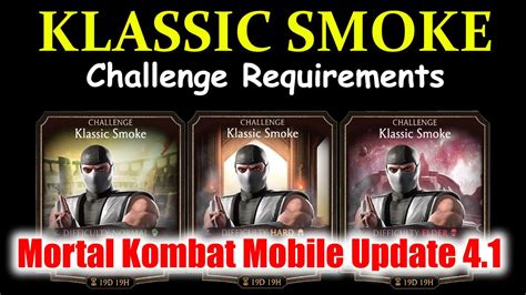 Klassic Smoke Challenge Requirements Mk Mobile Update 4 1 Youtube