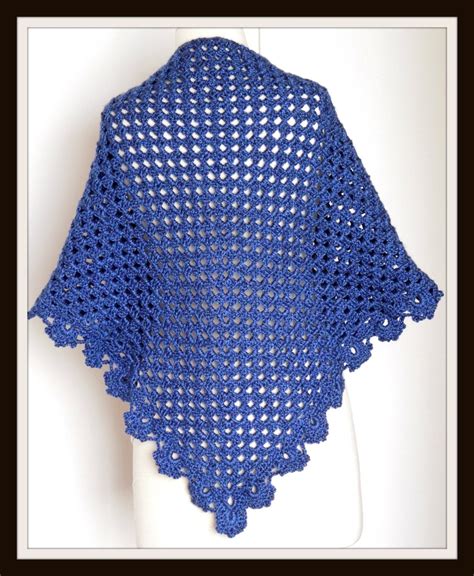 Crochet PATTERN Shawl Quick And Easy 3 Skein Project