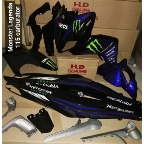 Coverset Yamaha Lagenda Fi Carb Monster Shopee Malaysia