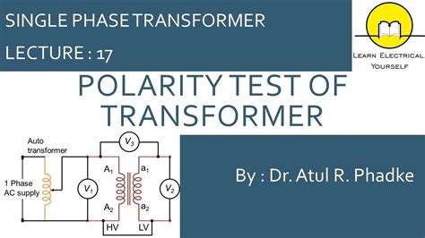 Polarity Test Of Transformer 17 Youtube