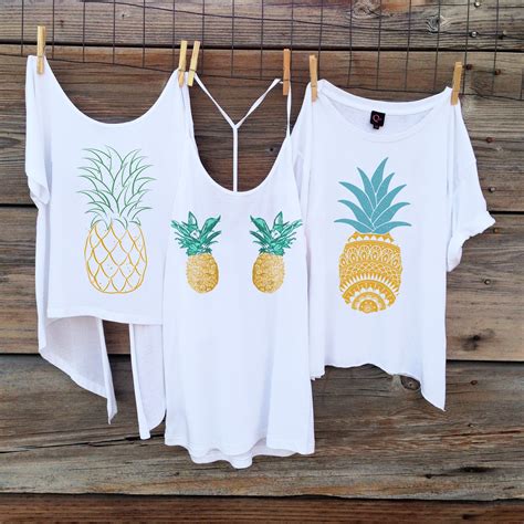 5m452 Dos Piñas T Strap Tank For Women Pineapple Clothes